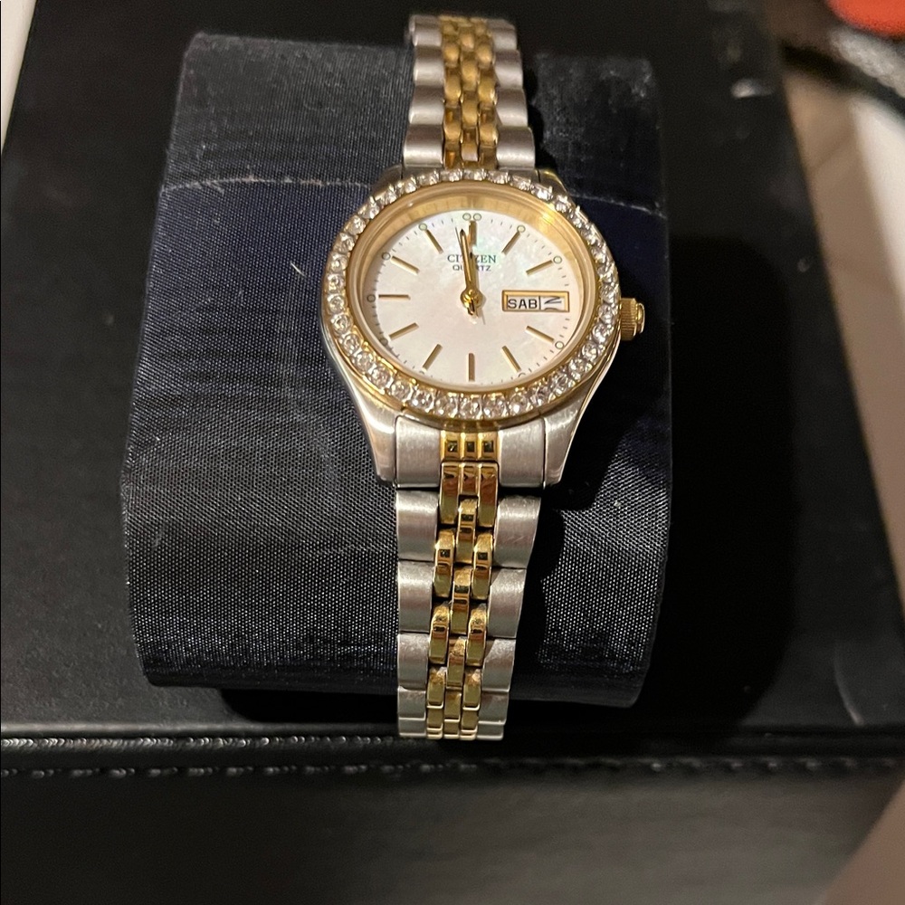 Citizen Women's Watch with Silver and Gold Accents